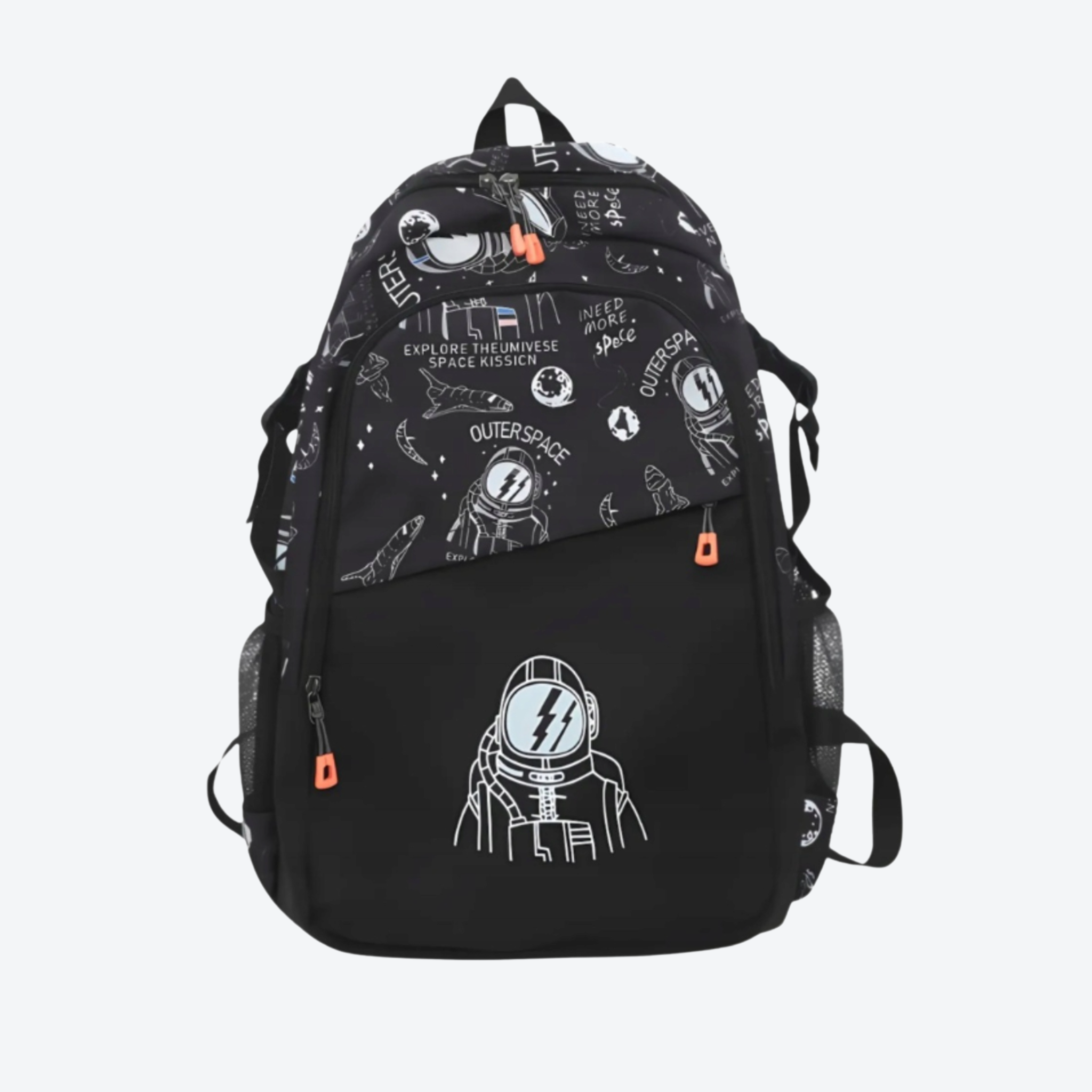 Space Explorer – fekete iskolatáska