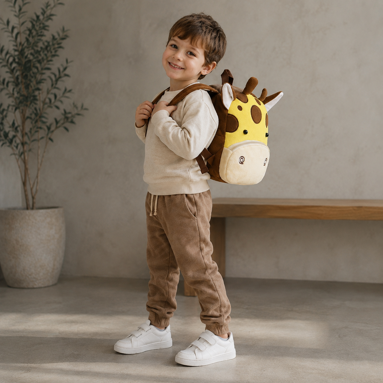 🦒 Zsiráf – plüss ovis hátizsák