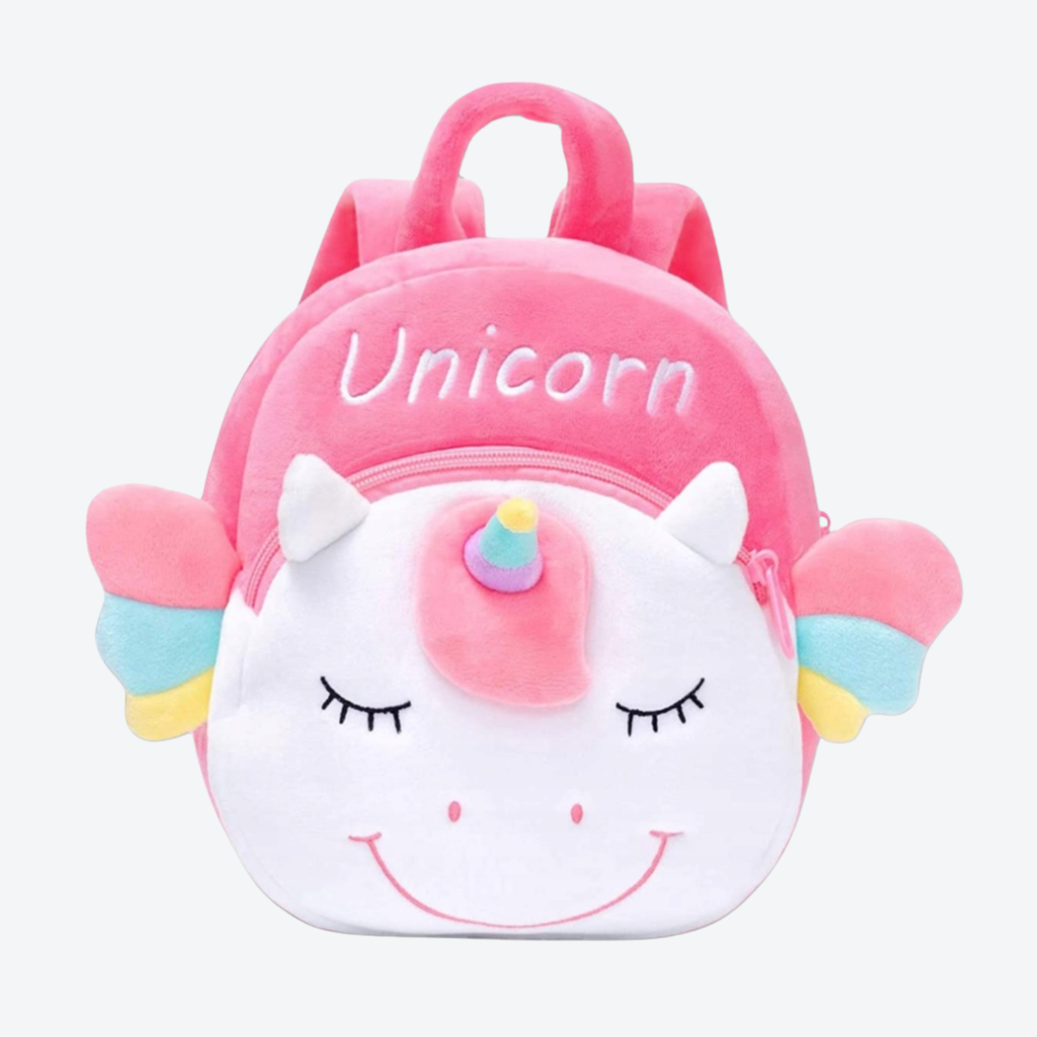 🦄 Szivárvány Unikornis – plüss ovis hátizsák