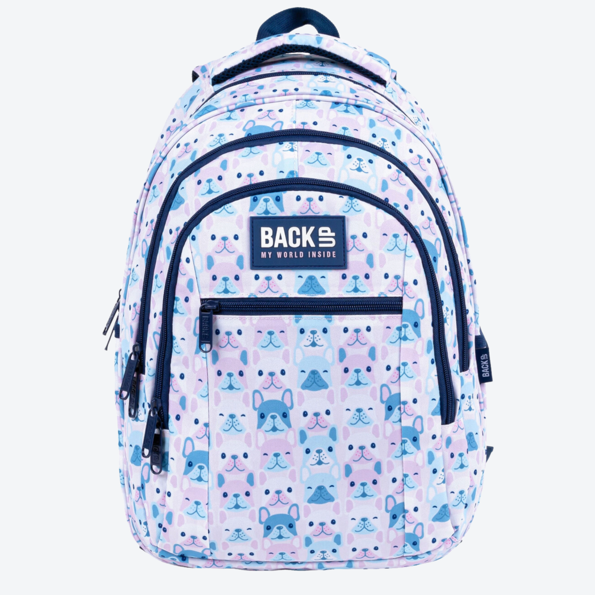 Backup Frenchie Iskolatáska